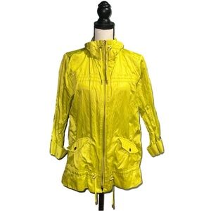 **NWOT**Laura Ashley- yellow full zip up jacket